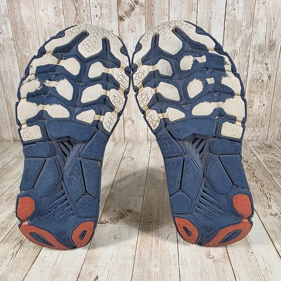 Hoka Athletic Shoes in Cream and Navy - Picture 7 of 8
